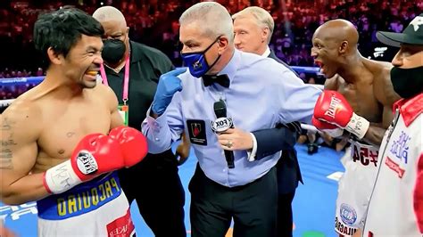 Manny Pacquiao vs Yordenis Ugas .